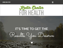 Tablet Screenshot of kabircenter4health.com